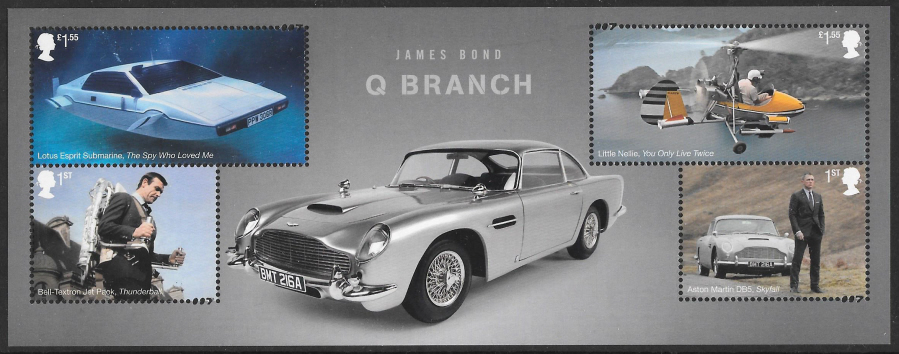 (image for) MS4338 2020 James Bond - Q Branch Non-Barcoded Miniature Sheet